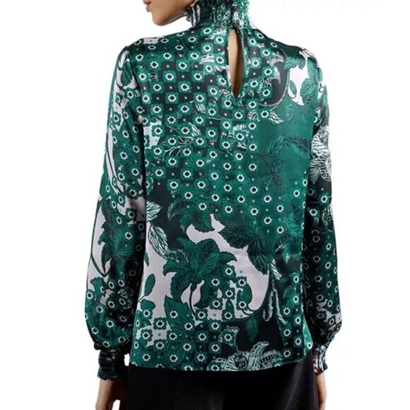 Ted Baker Green Floral Blouse - Picture 2 of 9